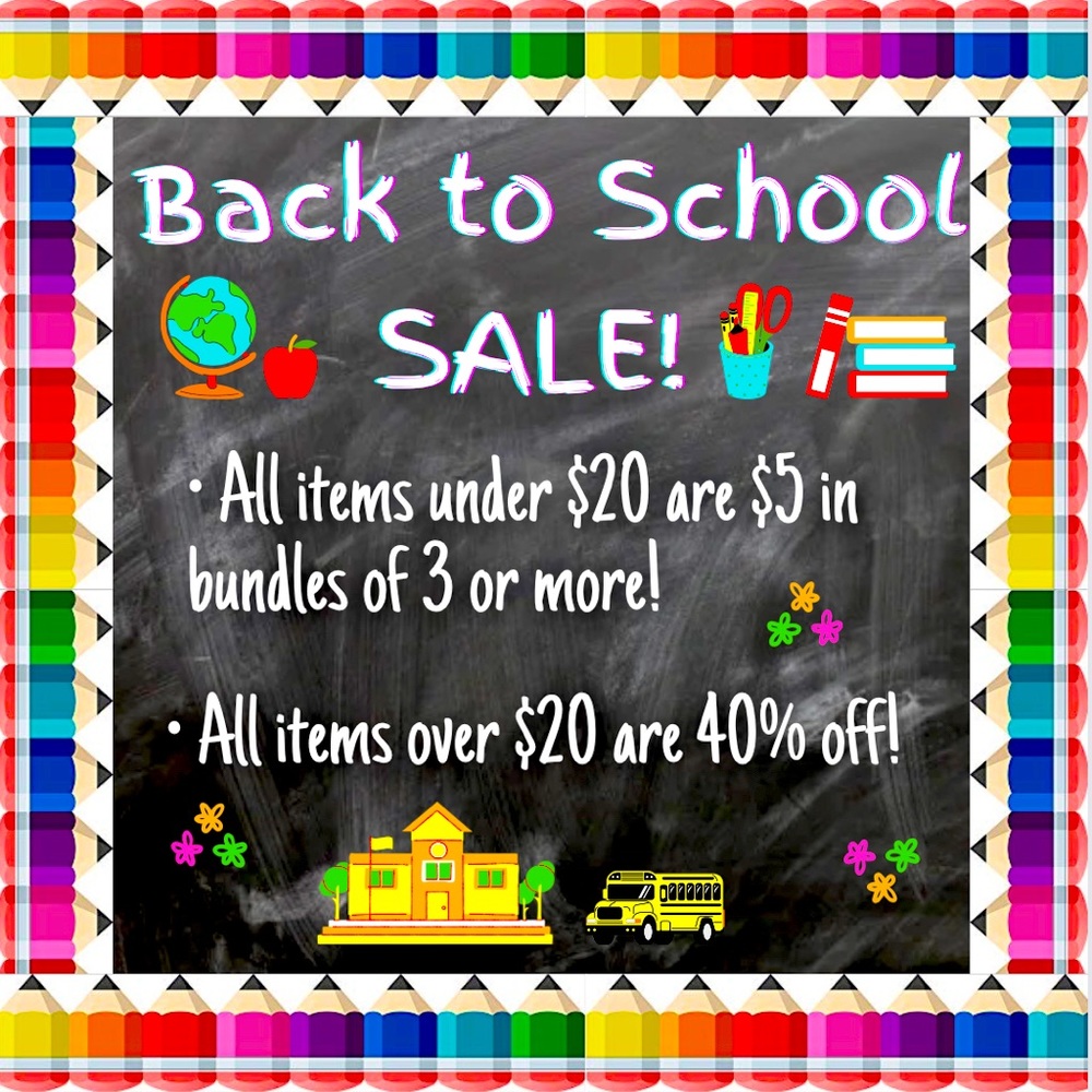 📚✏️ BACK TO SCHOOL SALE! ✏️📚
